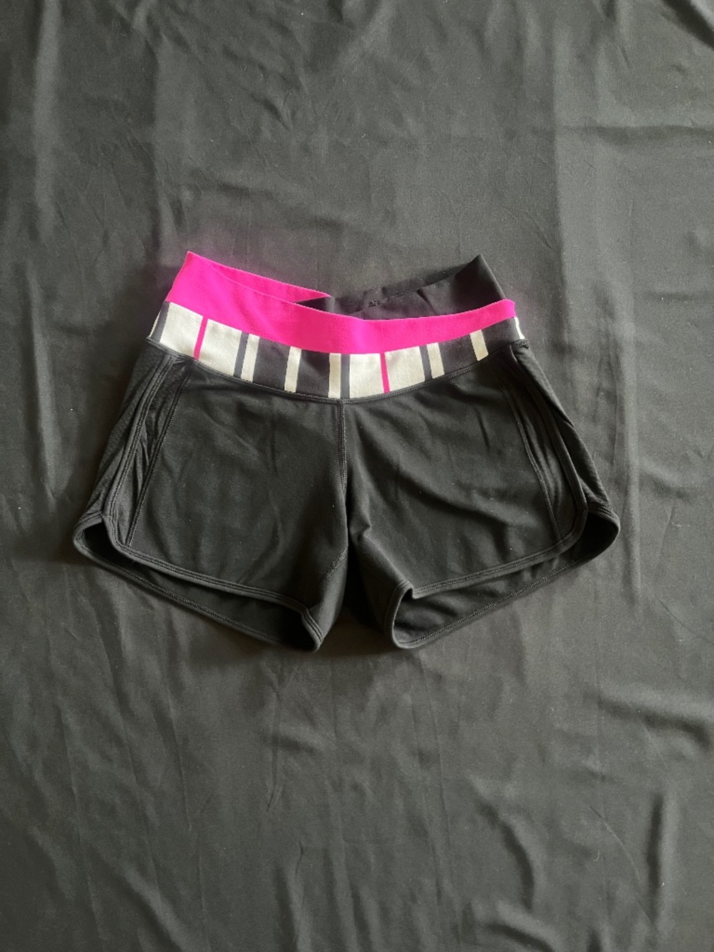 Lululemon Black Pink Athletic Shorts Size 4